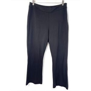 Cabi Women's 8 Medium Black‎ Stretch Knit Side Zip Straight Capri Pants Preppy